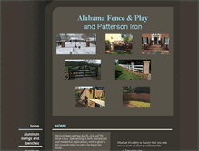 Tablet Screenshot of alabamafenceandplay.net